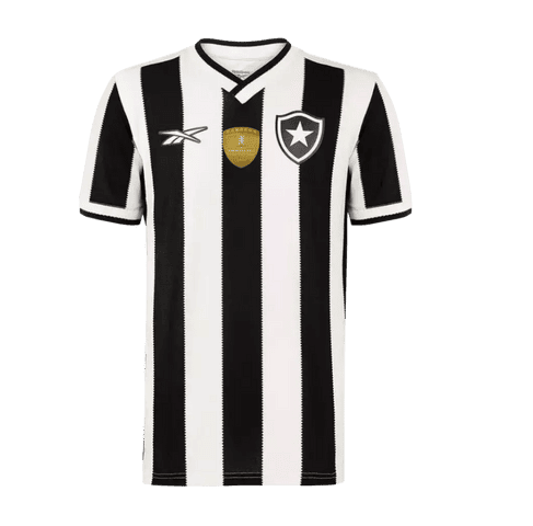 Camisa Botafogo 24_25 Versão Torcedor + Patch Campeão Libertadores