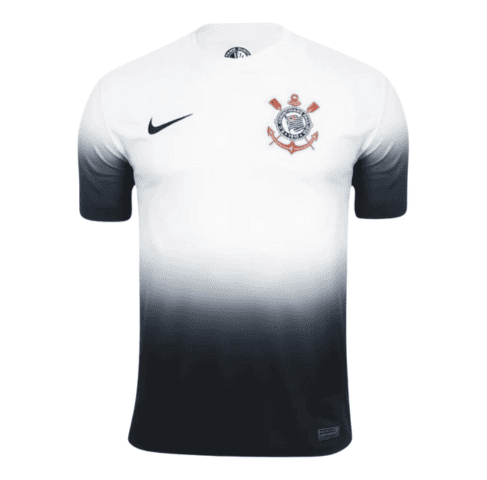 Camisa Corinthians I 2425 - Torcedor Masculina - Branca com detalhes em preto