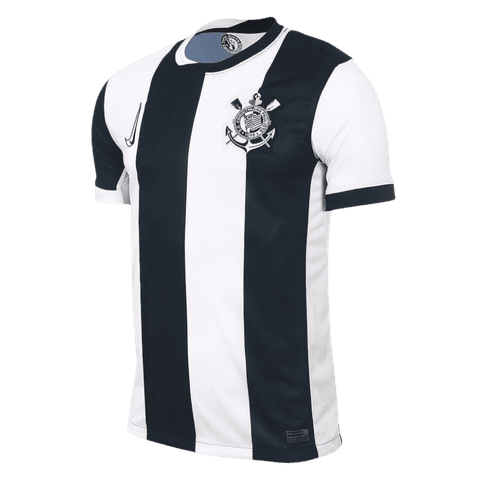 Camisa Corinthians III 2425 - Torcedor Masculina - Preta e branca