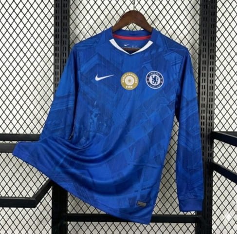 Camisa Chelsea Titular 25.26 - Torcedor Manga Longa