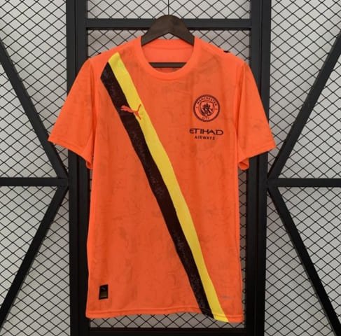 Camisa Manchester City Edição Especial Laranja 25.26 - Torcedor