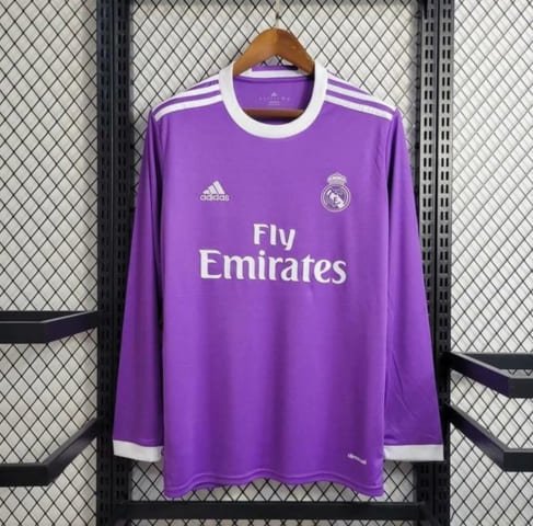 Camisa Real Madrid Reserva 2017 - Torcedor Manga Longa