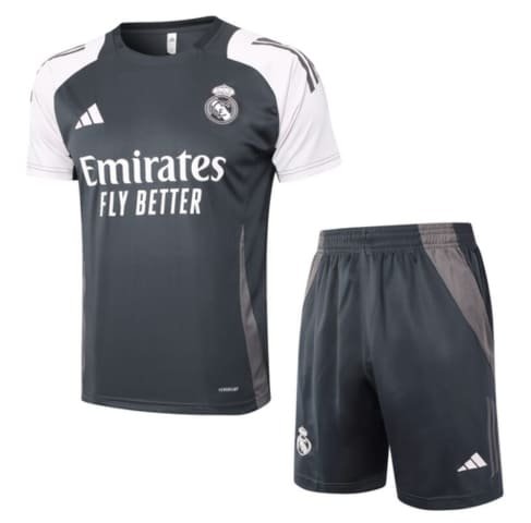 KIT Treino Real Madrid Cinza 25.26 - Verão